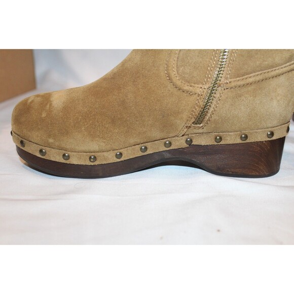Madewell Women 5.5 Marceline Clog‎ Boots Shearling Brown Suede Leather NEW! $258 - Picture 10 of 11